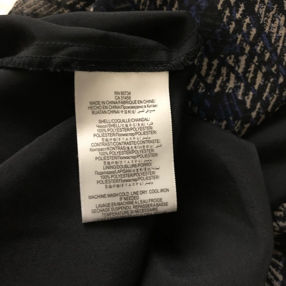 BCBGeneration black/blue maxi dress cutout back - Picture 8 of 8